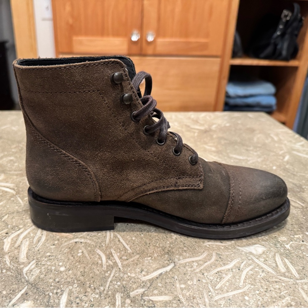 Thursday Boot Company Captain Dark Olive Suede - Picture 12 of 15
